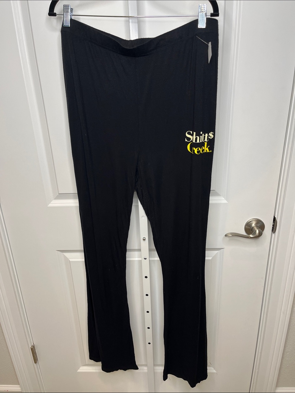 Schitts Creek Black Women’s Lounge Pants XL Flare Leg